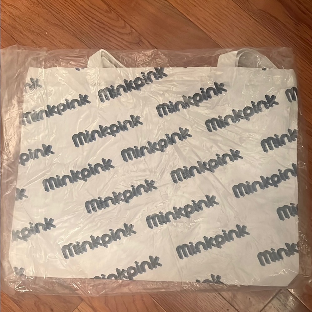 MINKPINK White Logo Tote